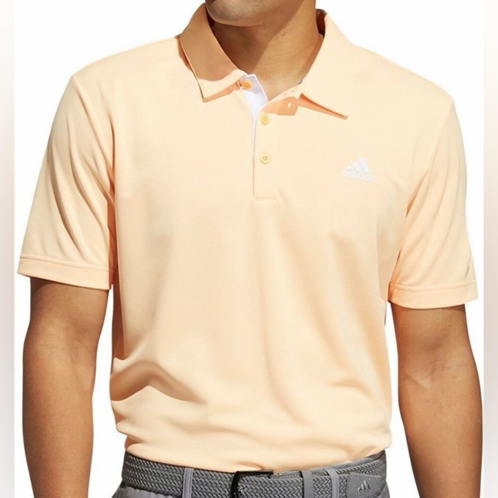 Adidas Men’s Golf Polo in Coral